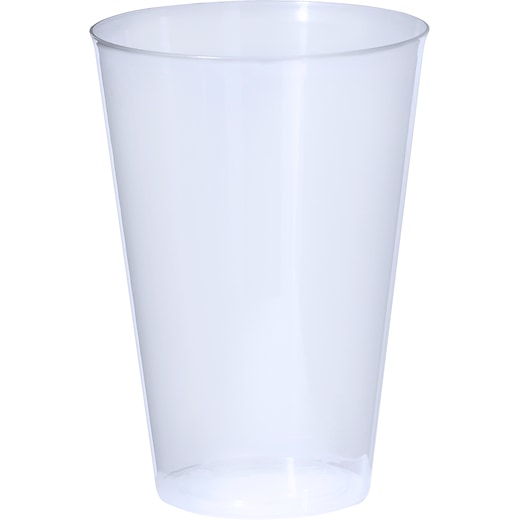 bianco Bicchiere di plastica Springdale - trasparente