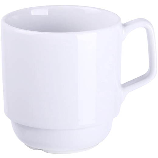 blanc Mug en porcelaine Norfolk - blanc