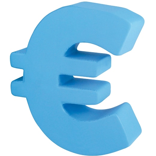 blå Stressball Euro Sign - blå
