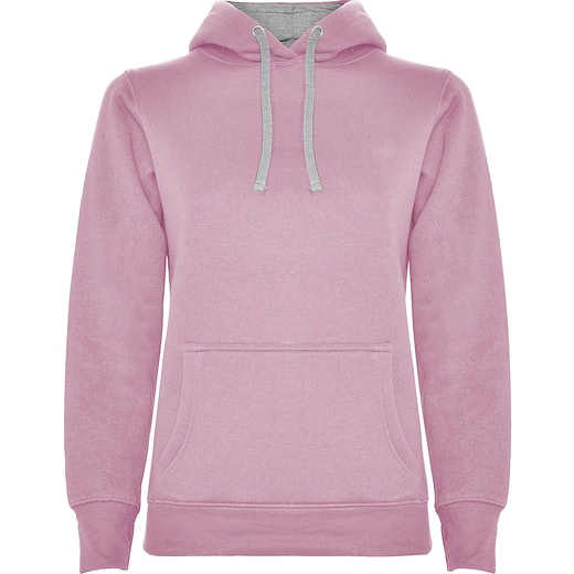 lyserød Hættetrøje Urban Women´s Hoodie - light pink/ marl grey