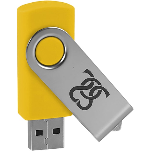 USB-muisti Twist - keltainen