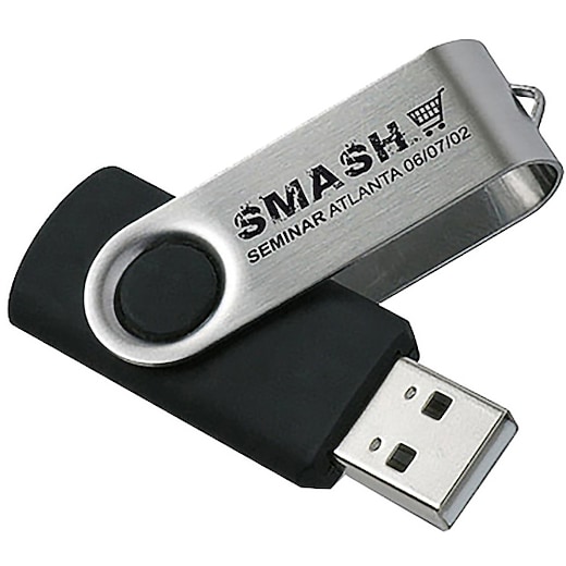 svart USB-minne Twist - svart