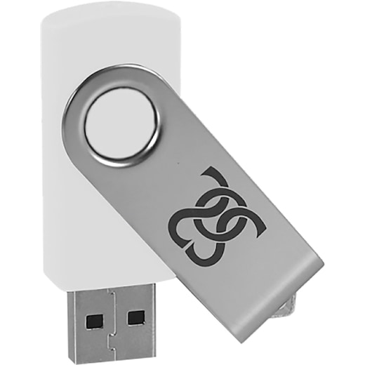 USB-muisti Twist - valkoinen