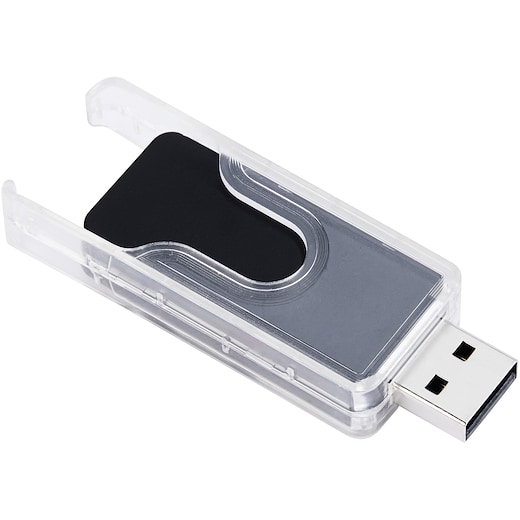 svart USB-minne Flexi - black