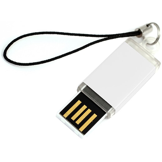 vit USB-minne Atom - vit