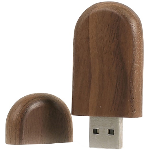 brun USB-minne Woody - ek