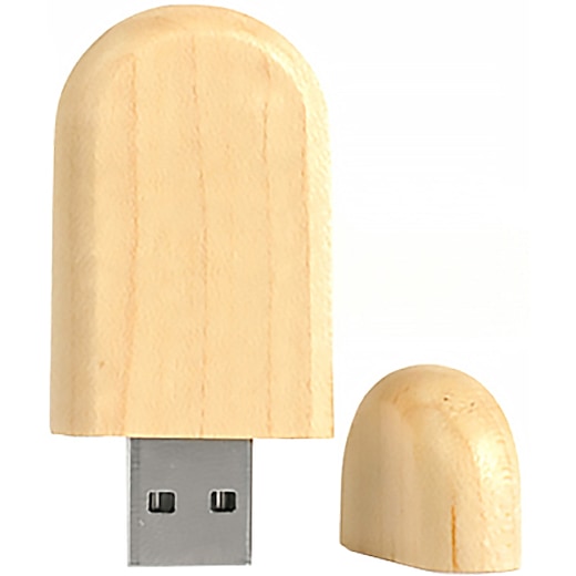 brun USB-minne Woody - lönn
