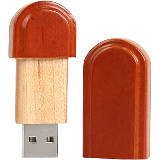 brun USB-minne Amazon - rosenträ