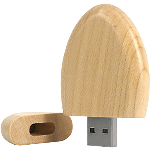 brun USB-minne Nature - lönn