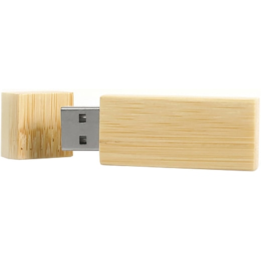 brun USB-minne Timber - bambu
