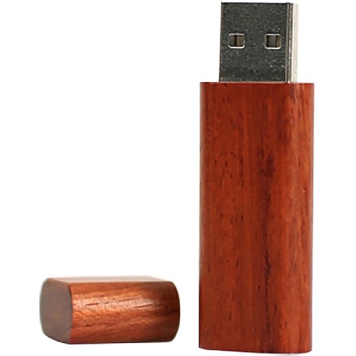 brun USB-minne Timber - rosenträ