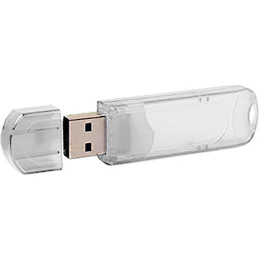 vit USB-minne Echo - clear