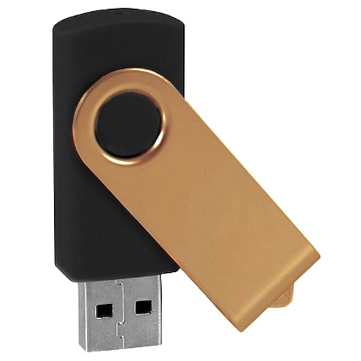 USB-minne Twist Metallic - gull