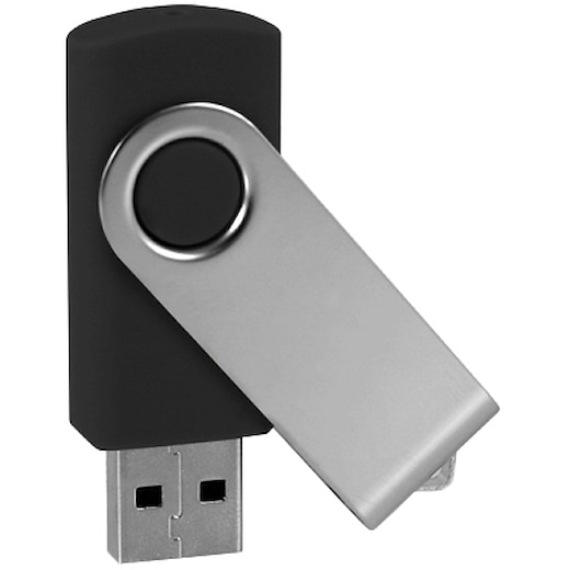 USB-minne Twist Metallic - sølv