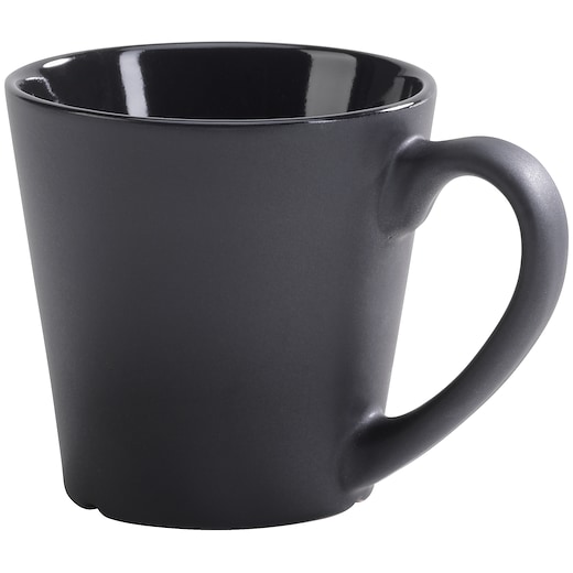 negro Taza de cerámica Leros - negro