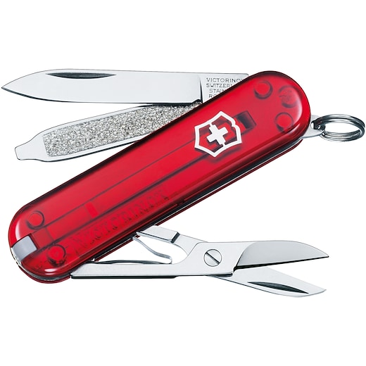 rouge Victorinox Classic - transparent red