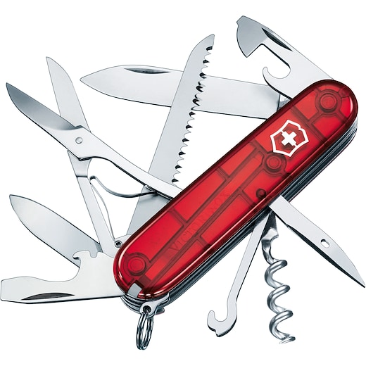 Victorinox Huntsman - transparent red