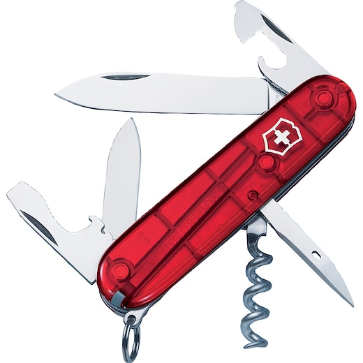 rød Victorinox Spartan - transparent red