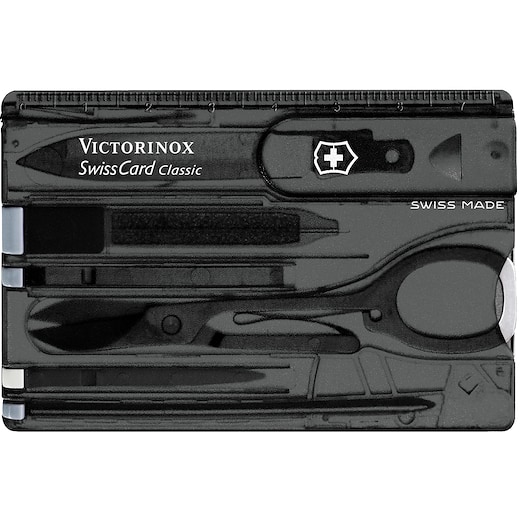 sort Victorinox Swisscard Classic - transparent black