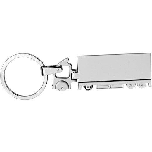grau Schlüsselanhänger Truck - silber