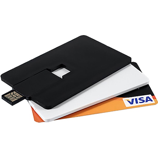 musta USB-muisti luottokortin mallisena G2 - black