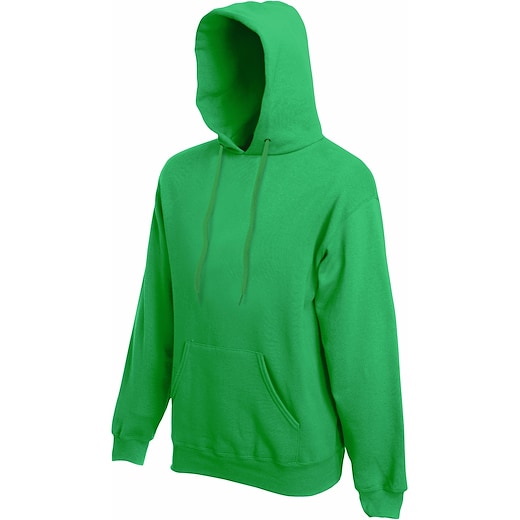 vert Fruit of the Loom Classic Hooded Sweat - kelly green