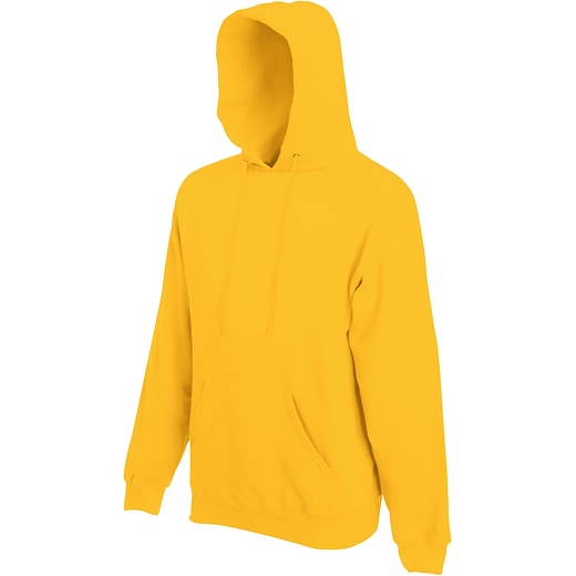 gul Fruit of the Loom Classic Hooded Sweat - sunflower