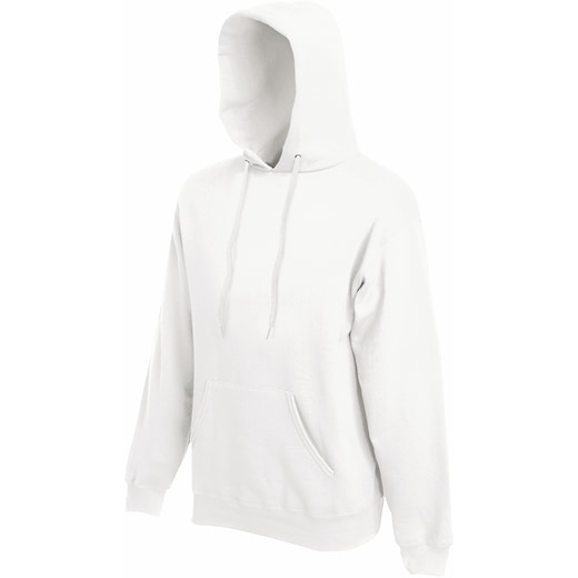 hvid Fruit of the Loom Classic Hooded Sweat - white