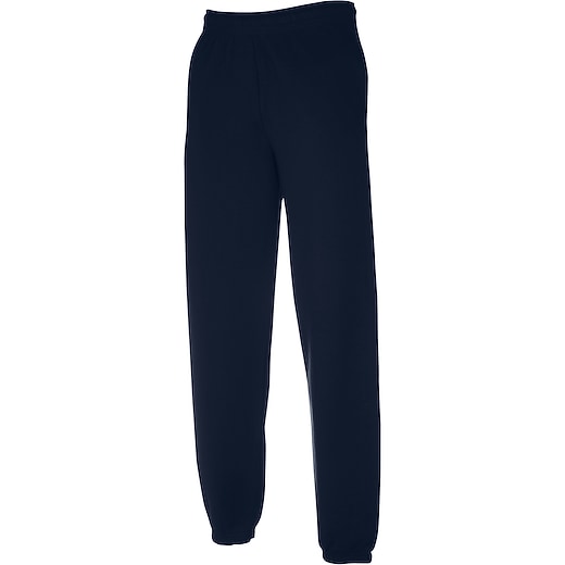 azul Fruit of the Loom Classic Elasticated Cuff Jog Pants - azul marino intenso