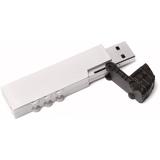harmaa USB-muisti Lorry - silver