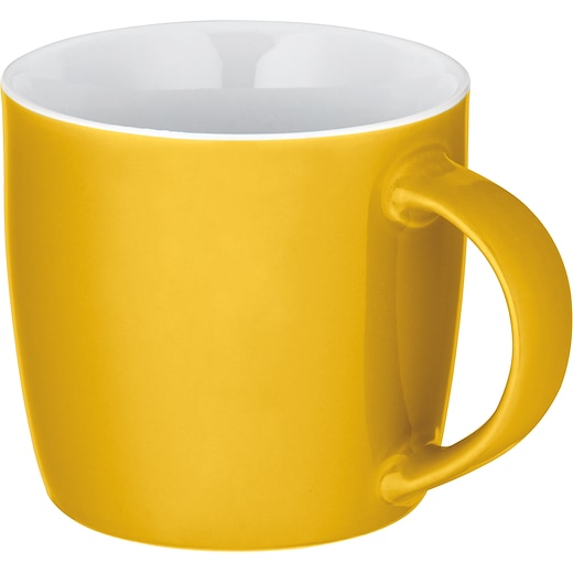 jaune Mug en céramique Durham - jaune