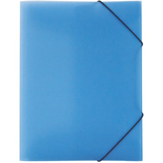 blå Plastikmappe Office - blå frosted