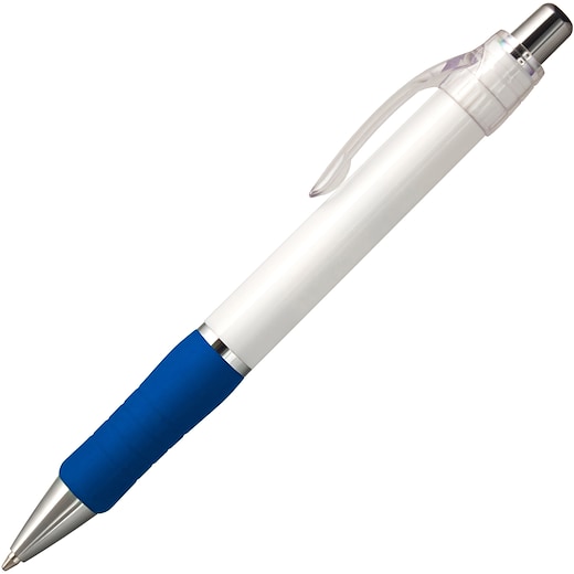 Reklamepenn Max Chrome - white/ dark blue