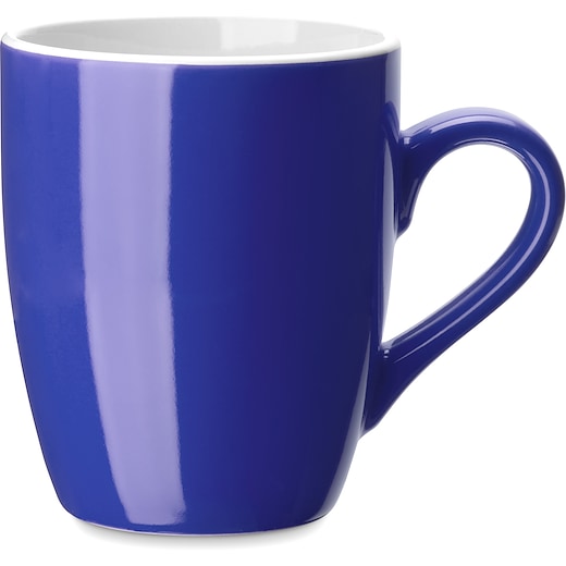 blå Steingodskopp Extra - blue/ white