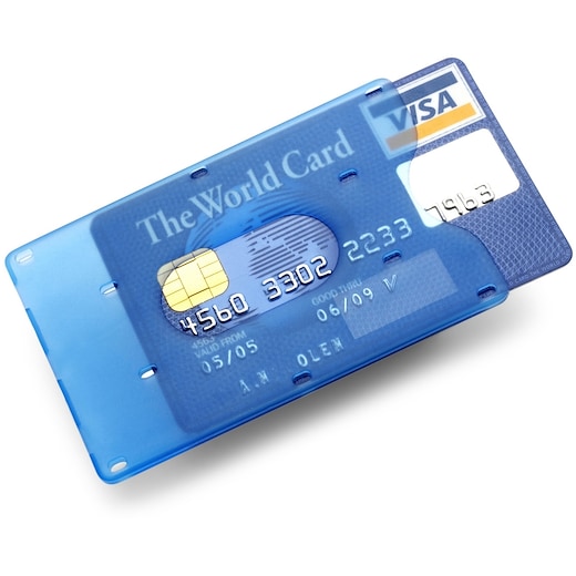 blå Kreditkortsfodral Trans - blå
