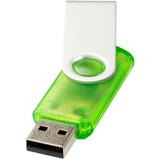 grön USB-minne Twist Clear - green