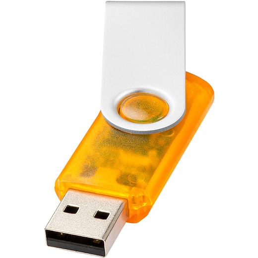 gul USB-minne Twist Clear - yellow