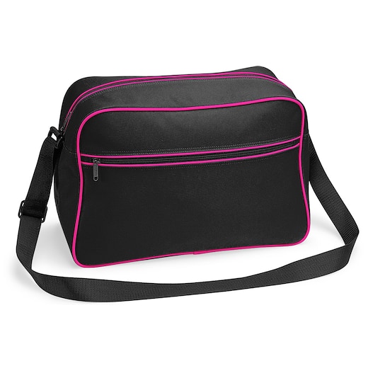 musta Bagbase Retro - black/ fuchsia