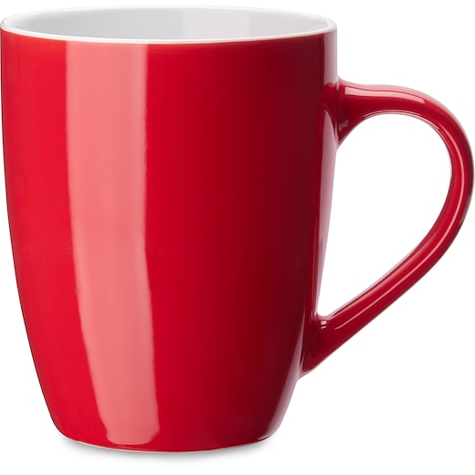 rouge Mug en céramique Crema - rouge