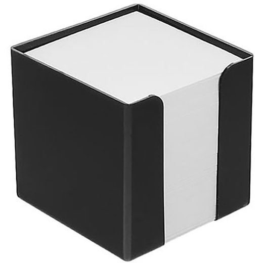 negro Cubo de notas de papel Office - negro