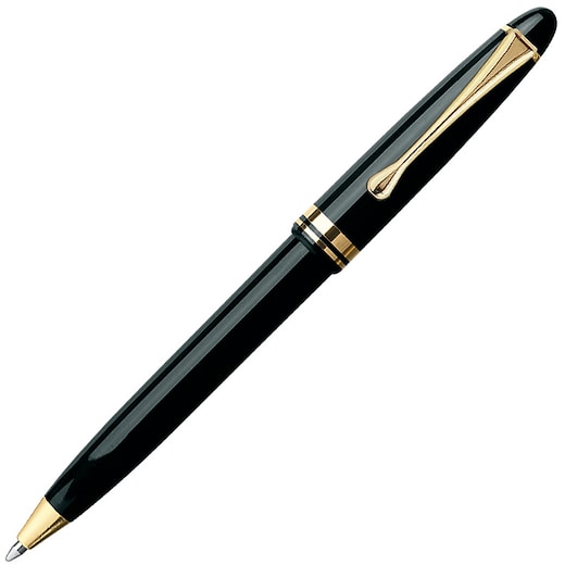 negro Bolígrafo publicitario Octavius - negro/ dorado