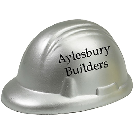 grå Stressboll Helmet - silver