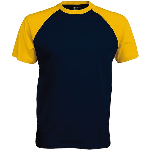 sininen Kariban Baseball - navy/ yellow