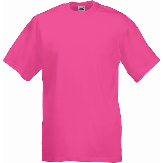 rosa Fruit of the Loom Valueweight T - fucsia