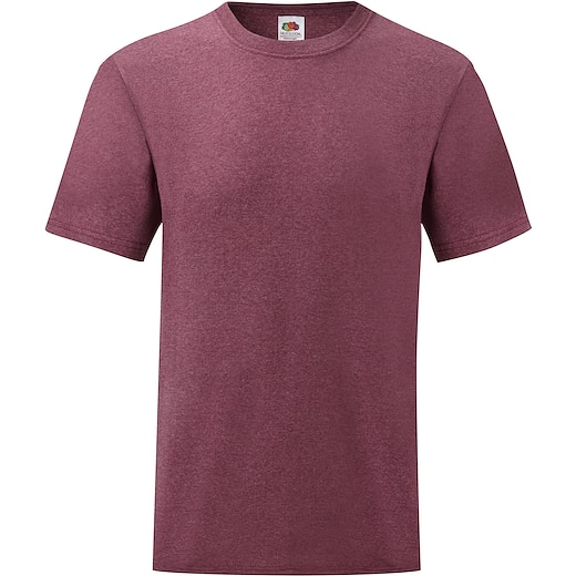 rosso Fruit of the Loom Valueweight T - heather burgundy