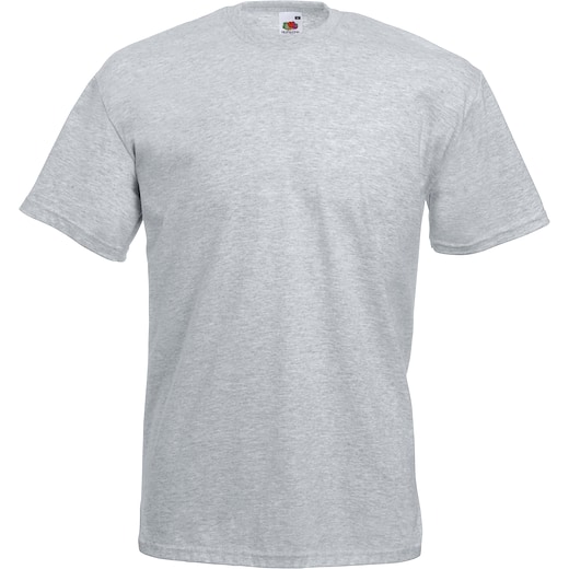 grå Fruit of the Loom Valueweight T - heather grey