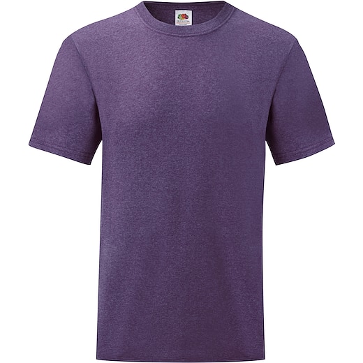 violet Fruit of the Loom Valueweight T - heather purple