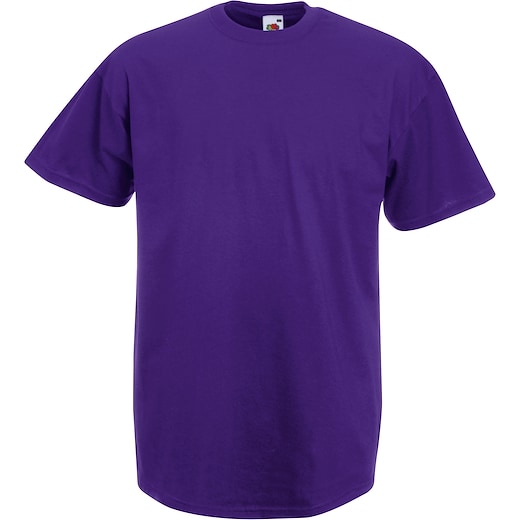 violet Fruit of the Loom Valueweight T - purple