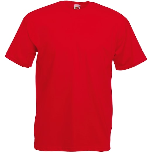punainen Fruit of the Loom Valueweight T - red