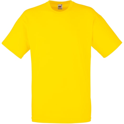 giallo Fruit of the Loom Valueweight T - yellow